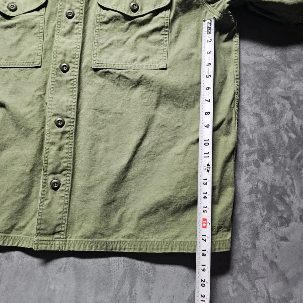 Filson Field Jac-Shirt Washed Fatigue Green Cotton Men's XXXL 20277936